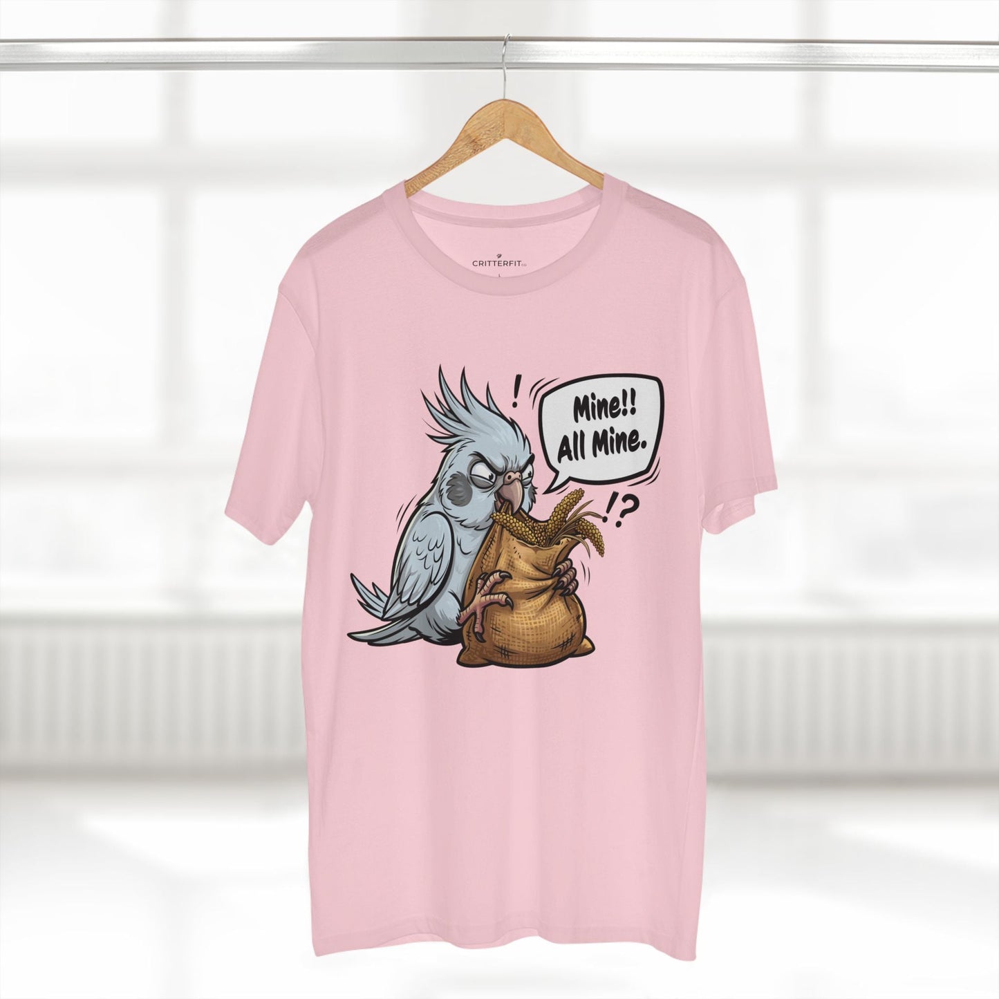 The "Mine!" Cockatiel Tee - CritterFit Co