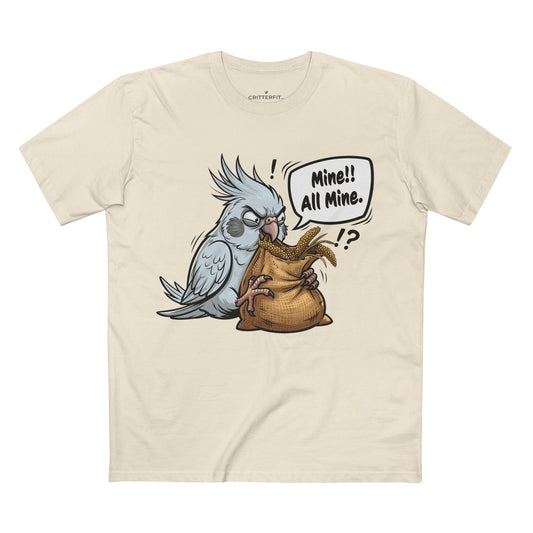 The "Mine!" Cockatiel Tee - CritterFit Co