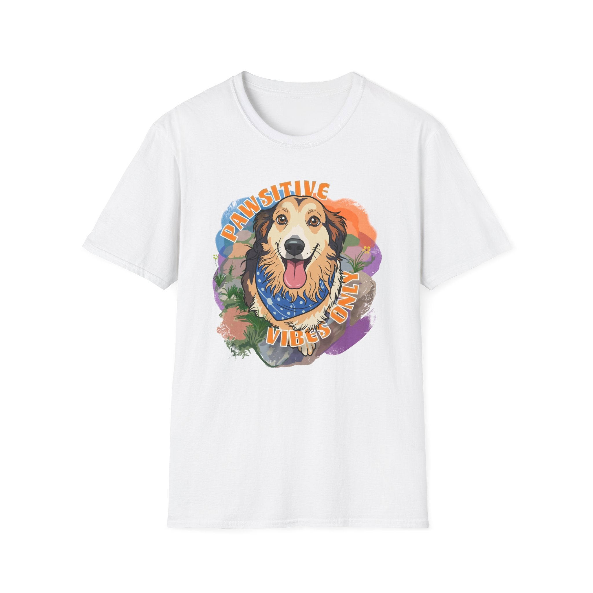 "Pawsitive Vibes Only" Dog Graphic T-Shirt