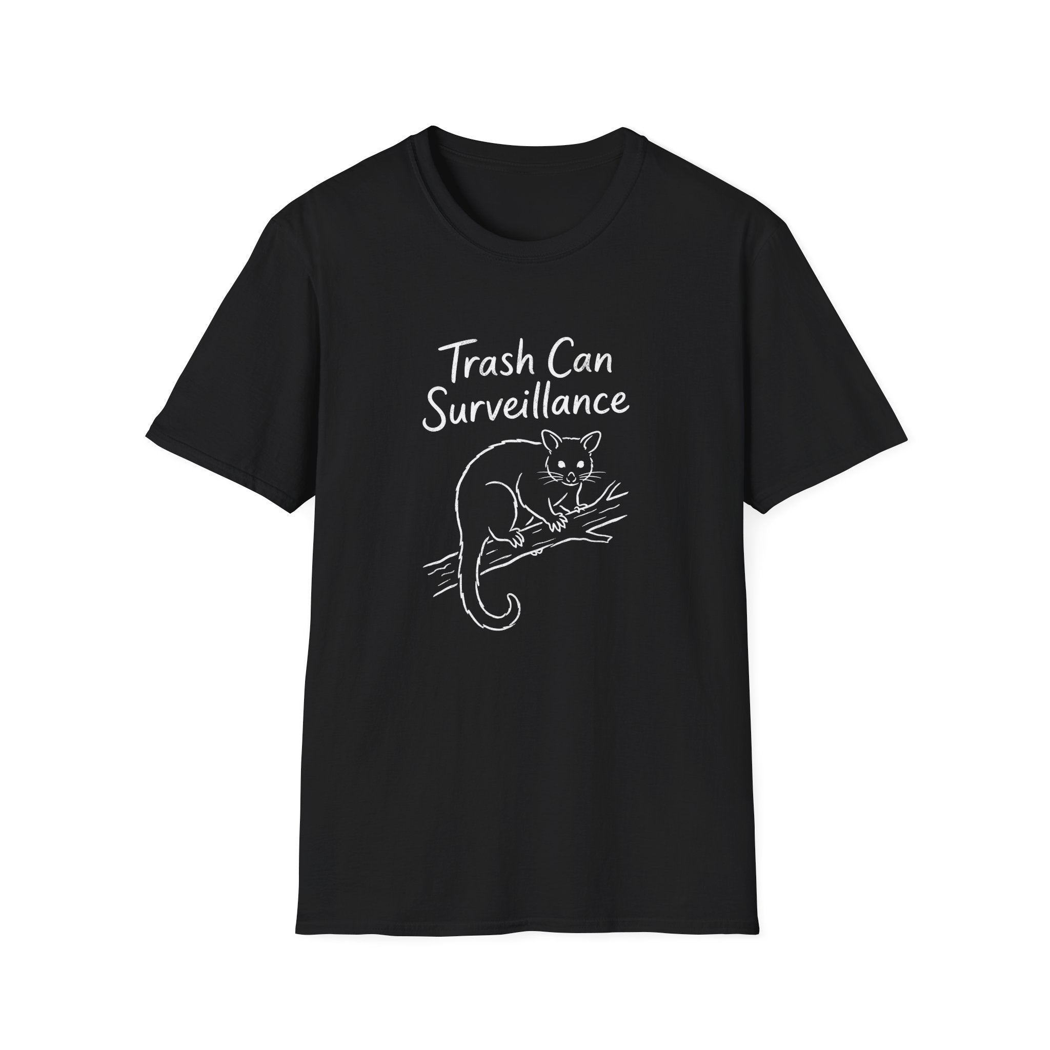 Trashcan Surveillance Possum T-shirt
