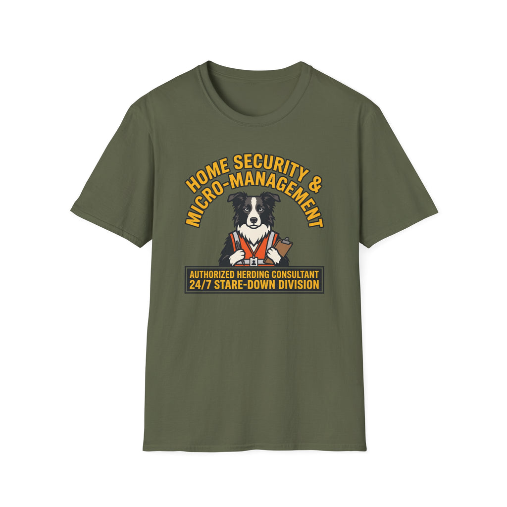 Home Security Border Collie T-shirt