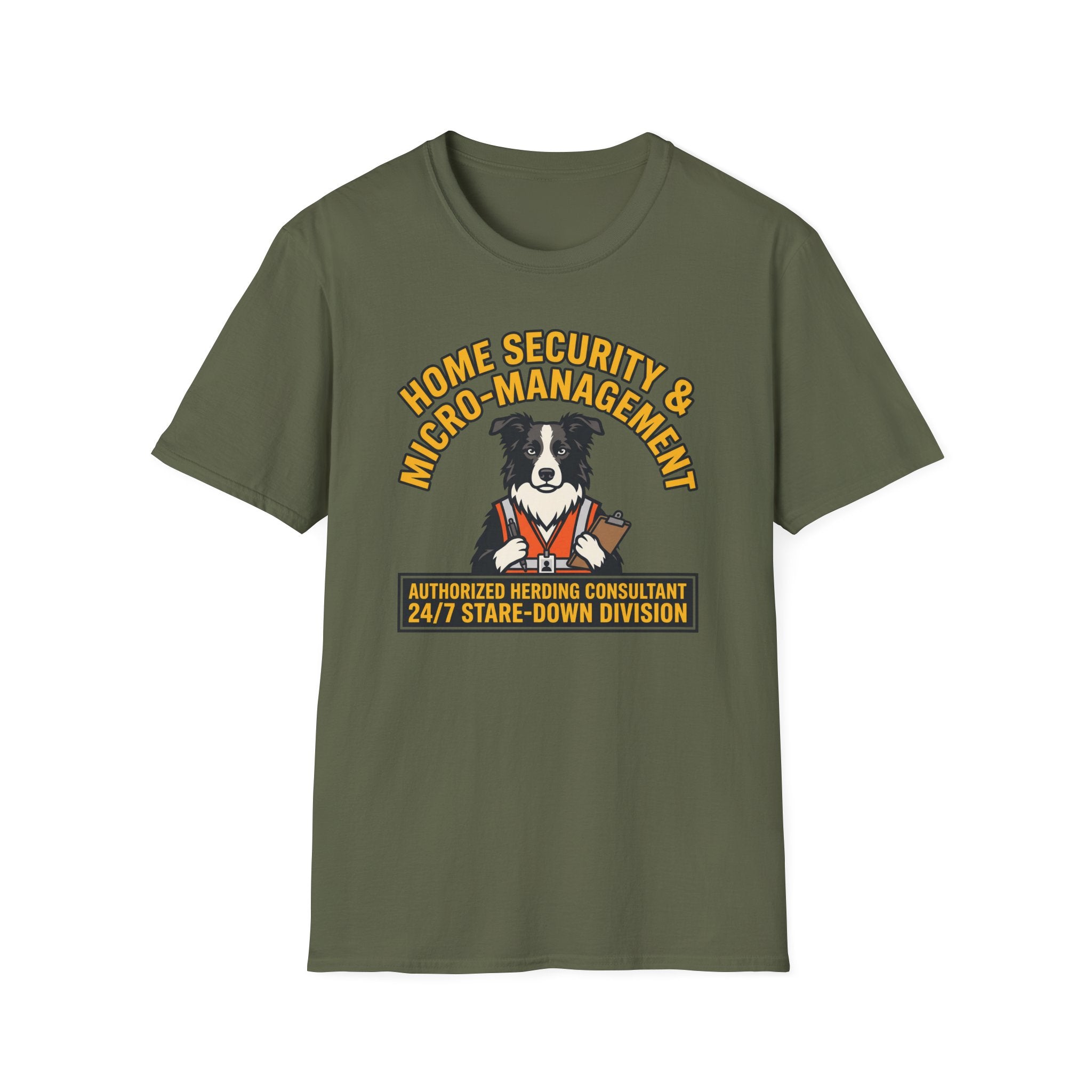 Home Security Border Collie T-shirt