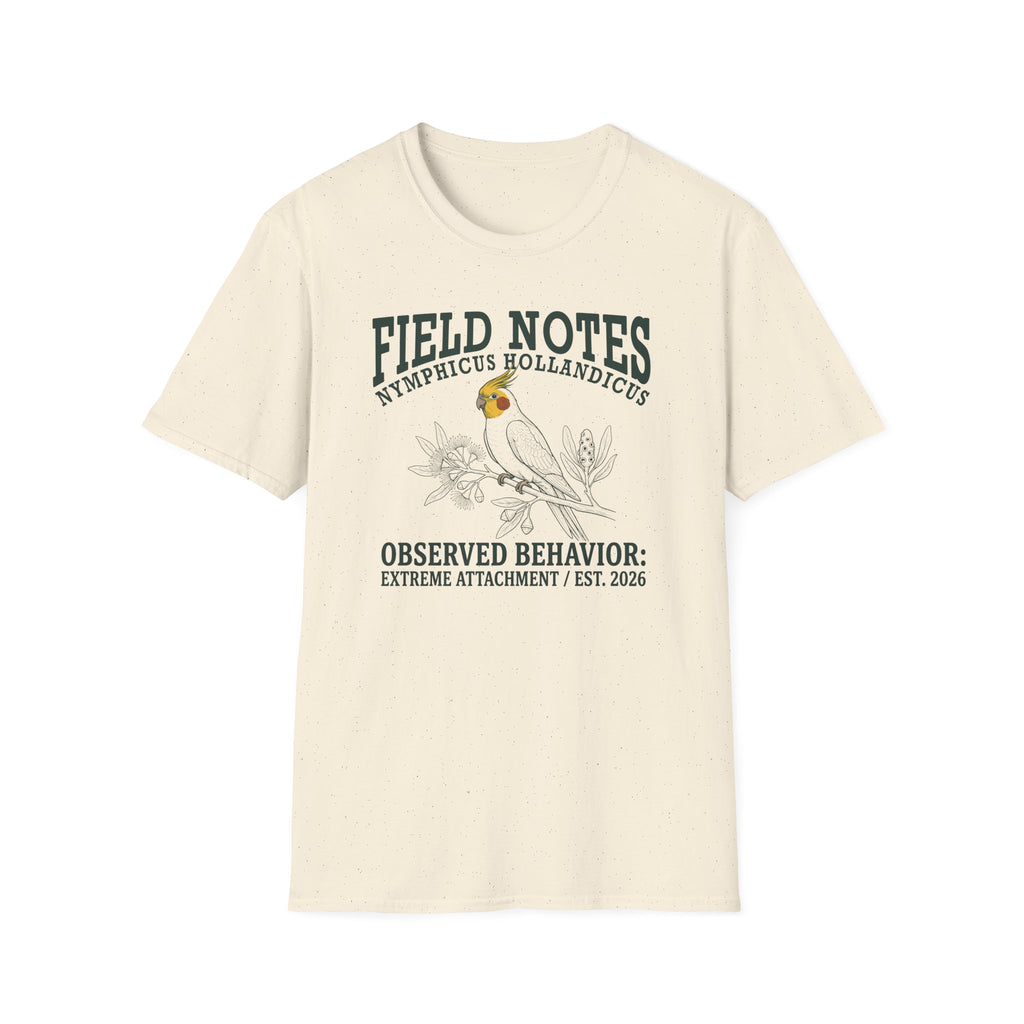 Cockatiel Field Notes T-shirt