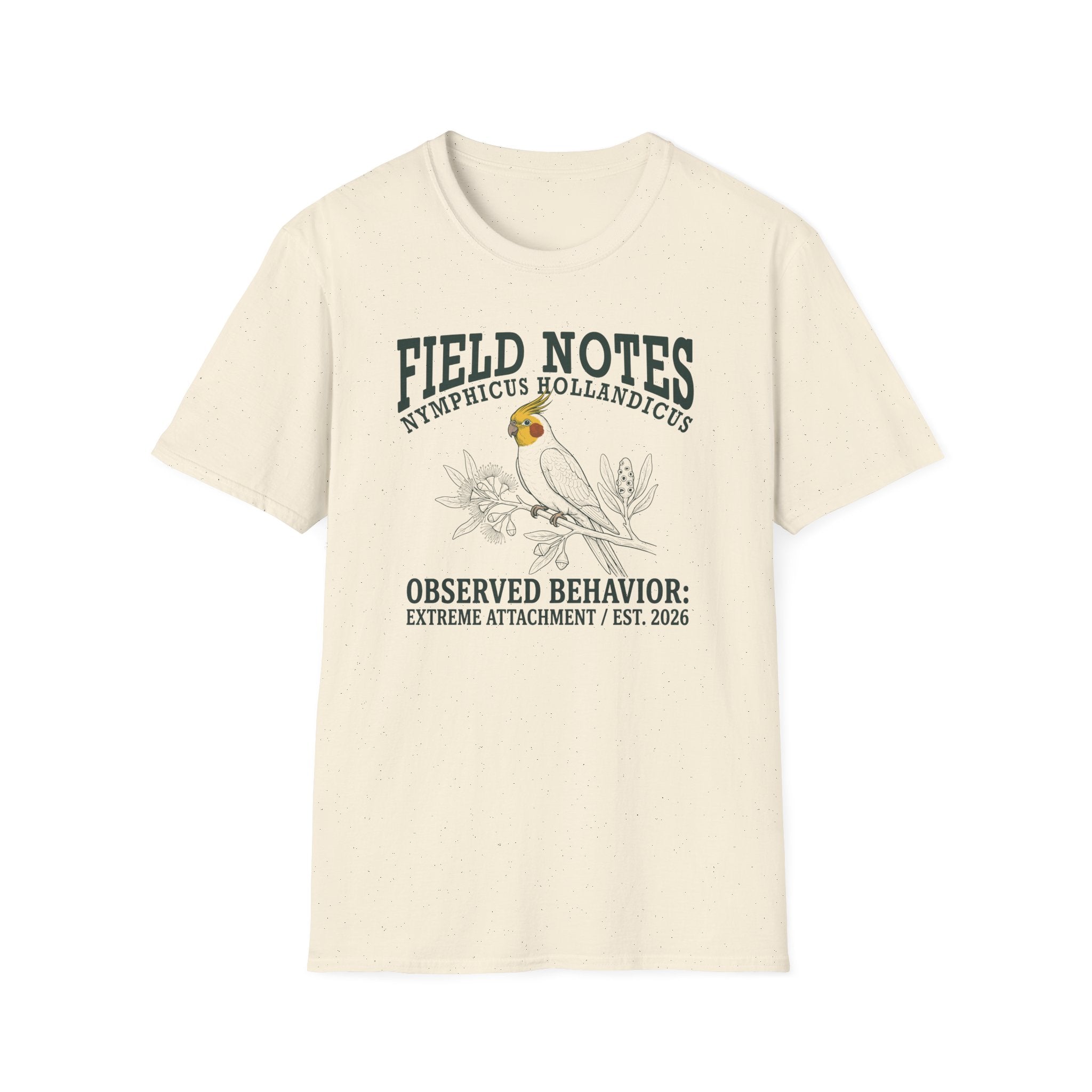 Cockatiel Field Notes T-shirt