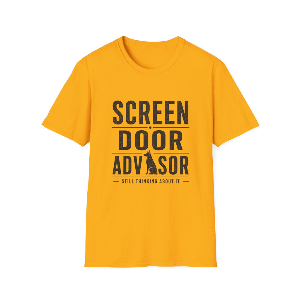 Screen Door Advisor Dog T-shirt