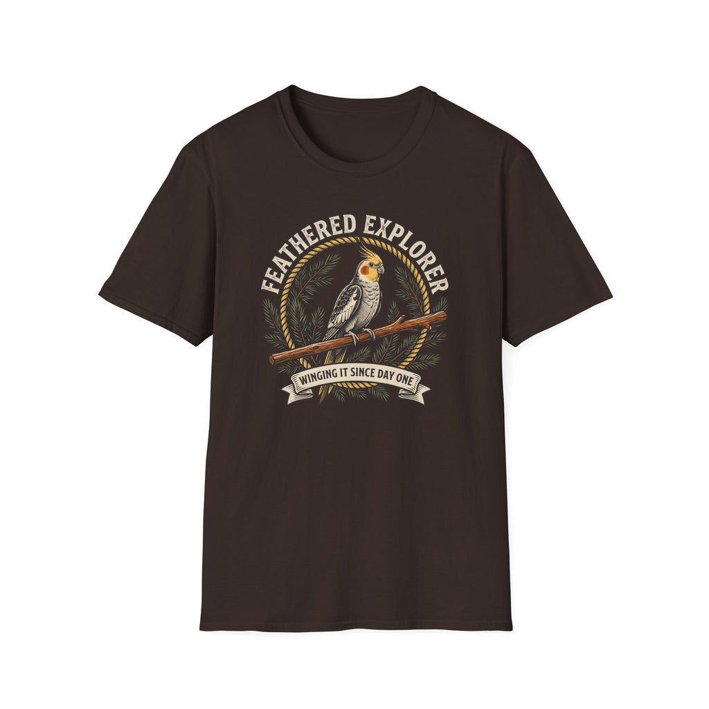 Feathered Explorer Cockatiel T-shirt