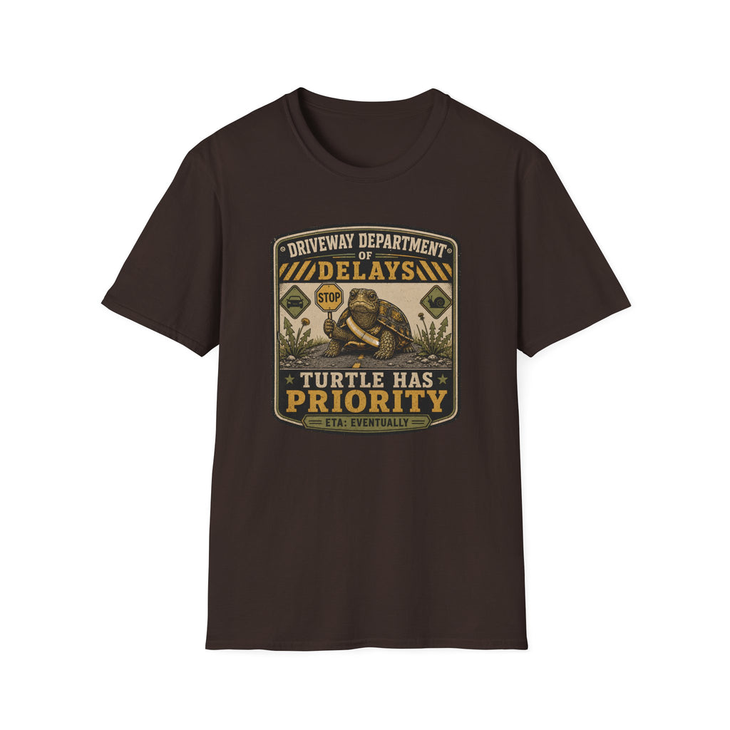 Driveway Delays Turtle T-shirt