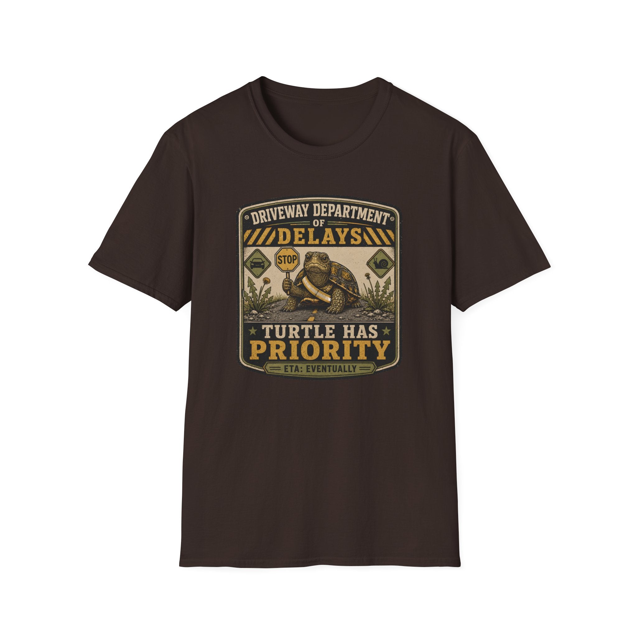 Driveway Delays Turtle T-shirt