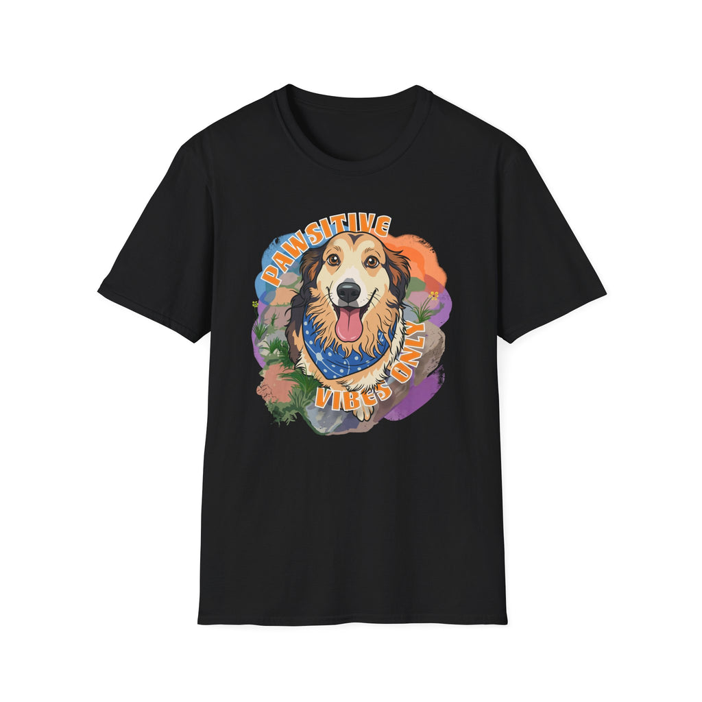 "Pawsitive Vibes Only" Dog Graphic T-Shirt
