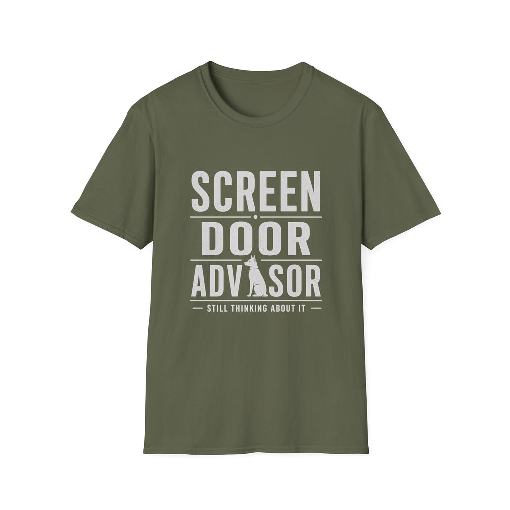 Screen Door Advisor Dog T-shirt
