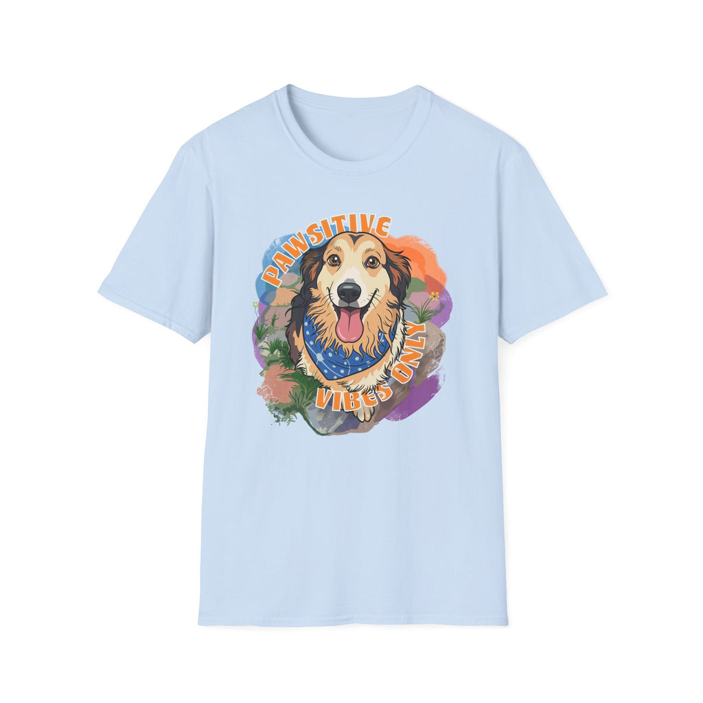 "Pawsitive Vibes Only" Dog Graphic T-Shirt