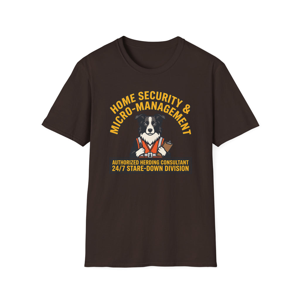 Home Security Border Collie T-shirt