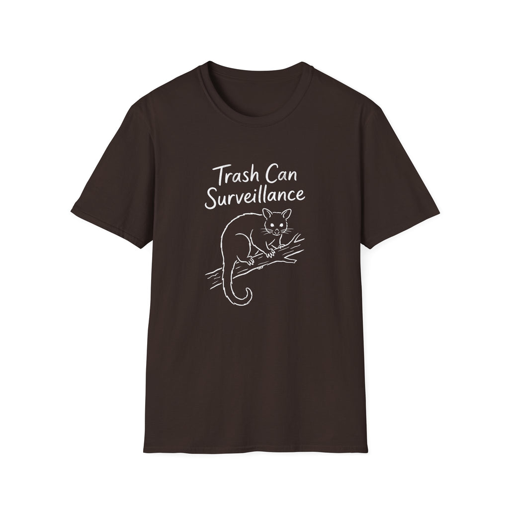 Trashcan Surveillance Possum T-shirt