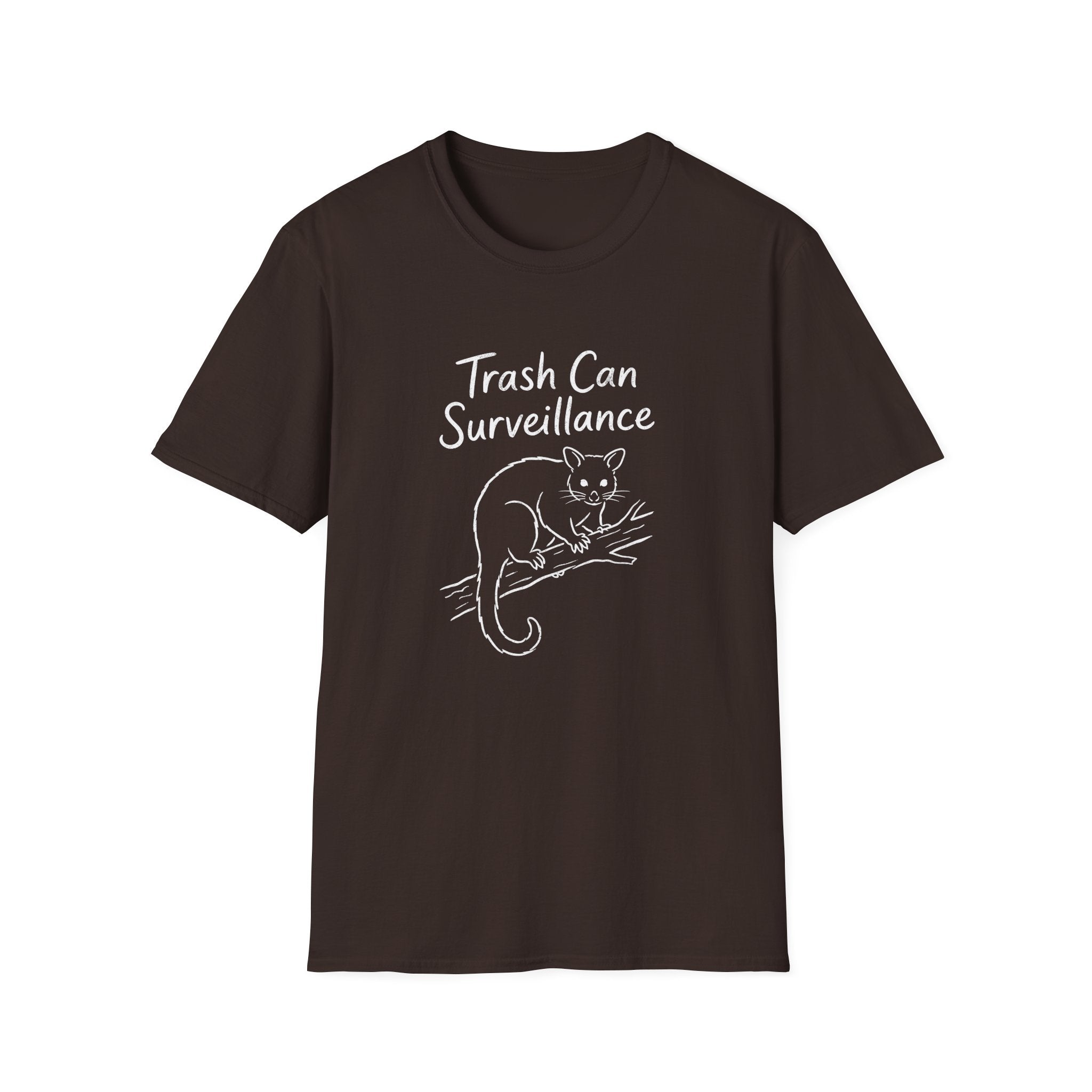 Trashcan Surveillance Possum T-shirt