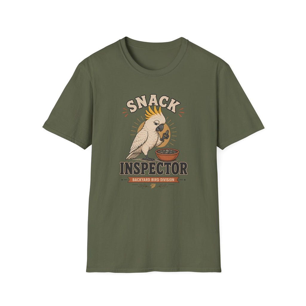 Snack Inspector Cockatoo T-shirt