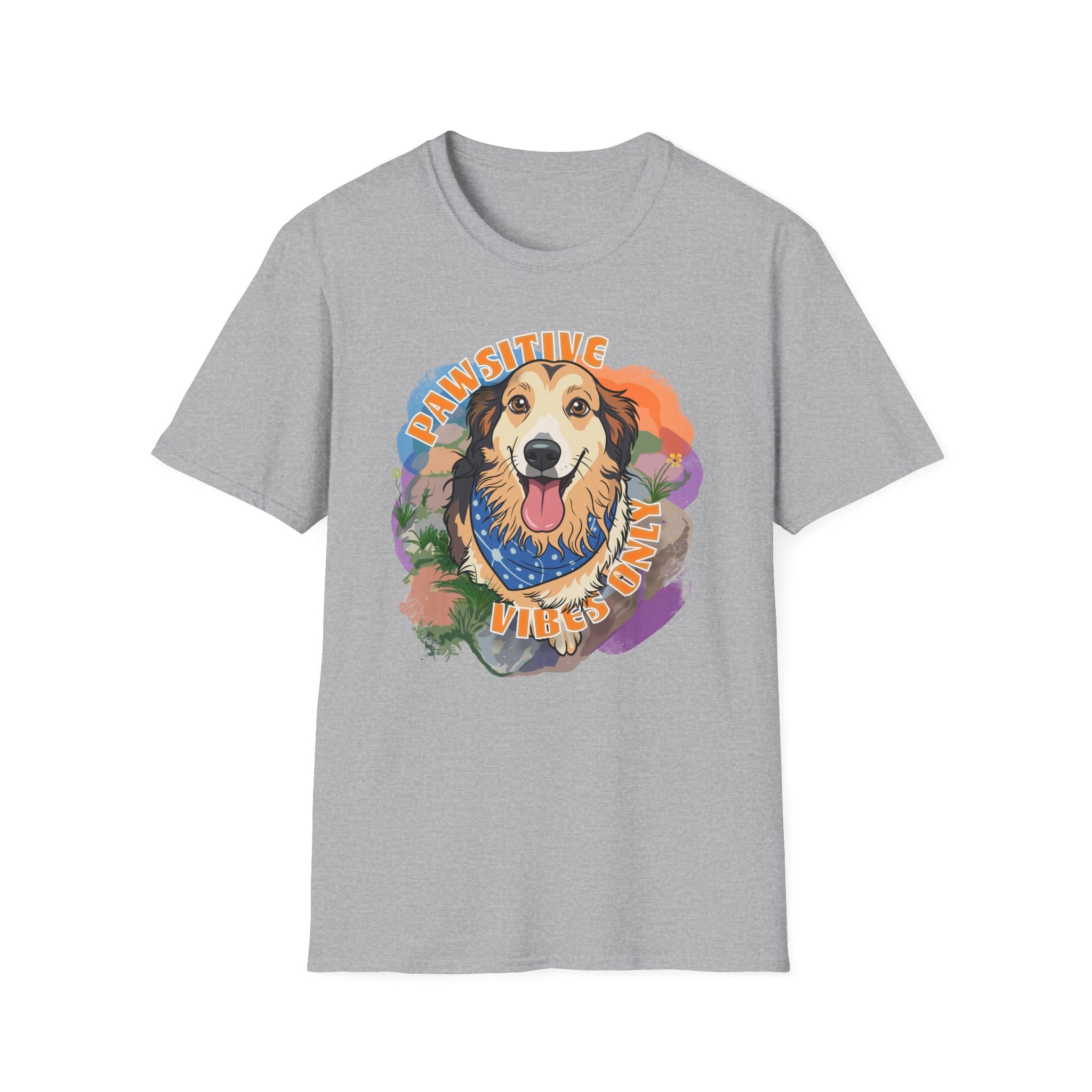 "Pawsitive Vibes Only" Dog Graphic T-Shirt