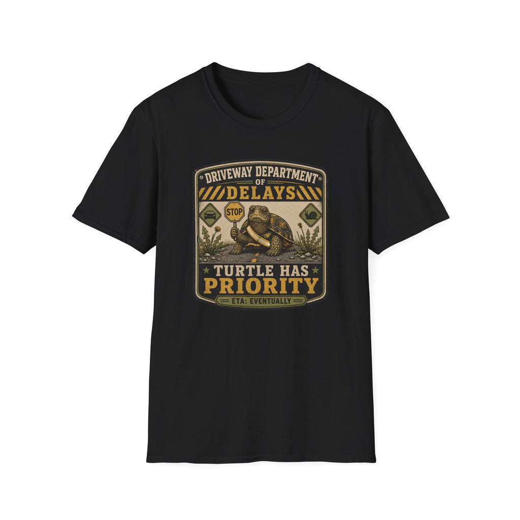 Driveway Delays Turtle T-shirt