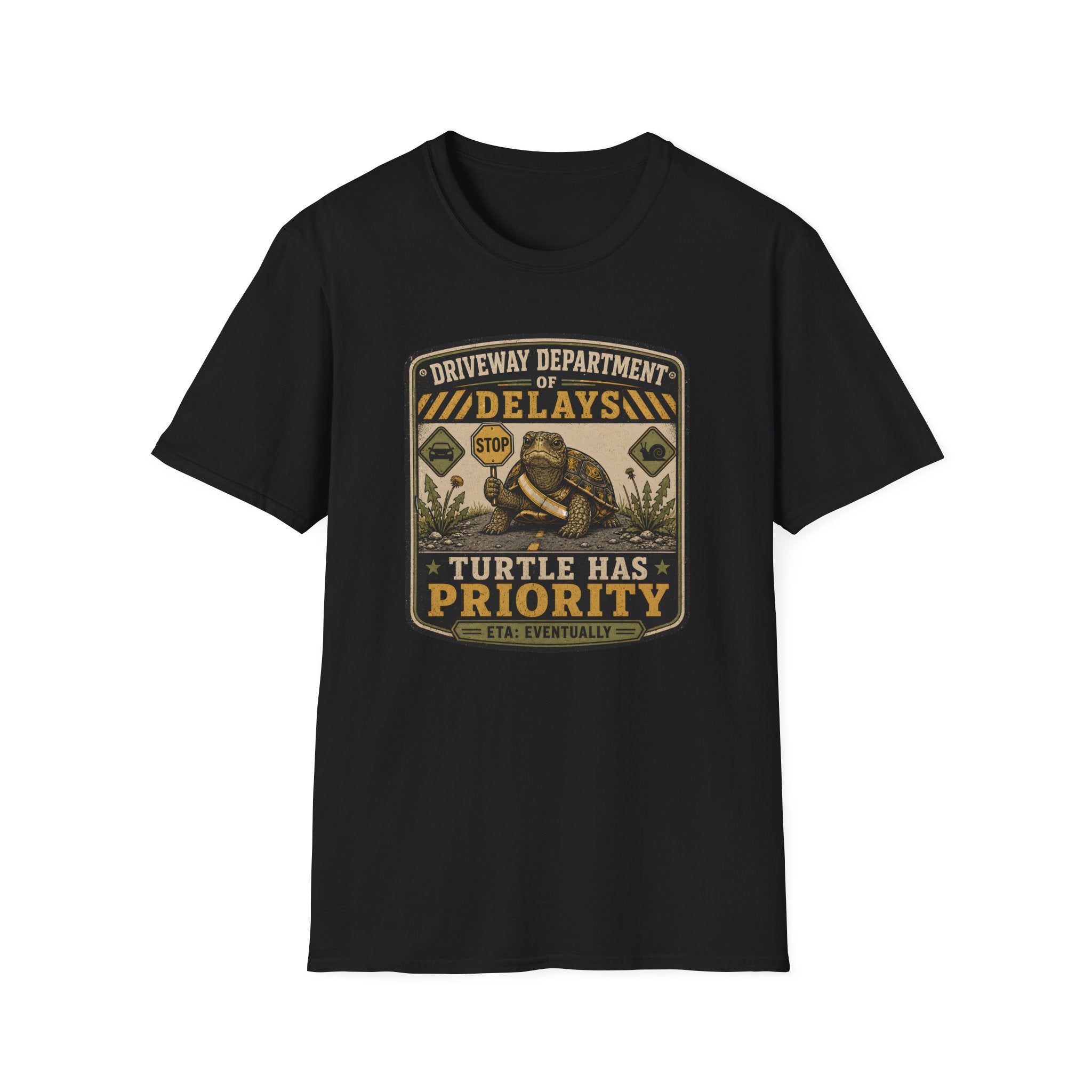 Driveway Delays Turtle T-shirt