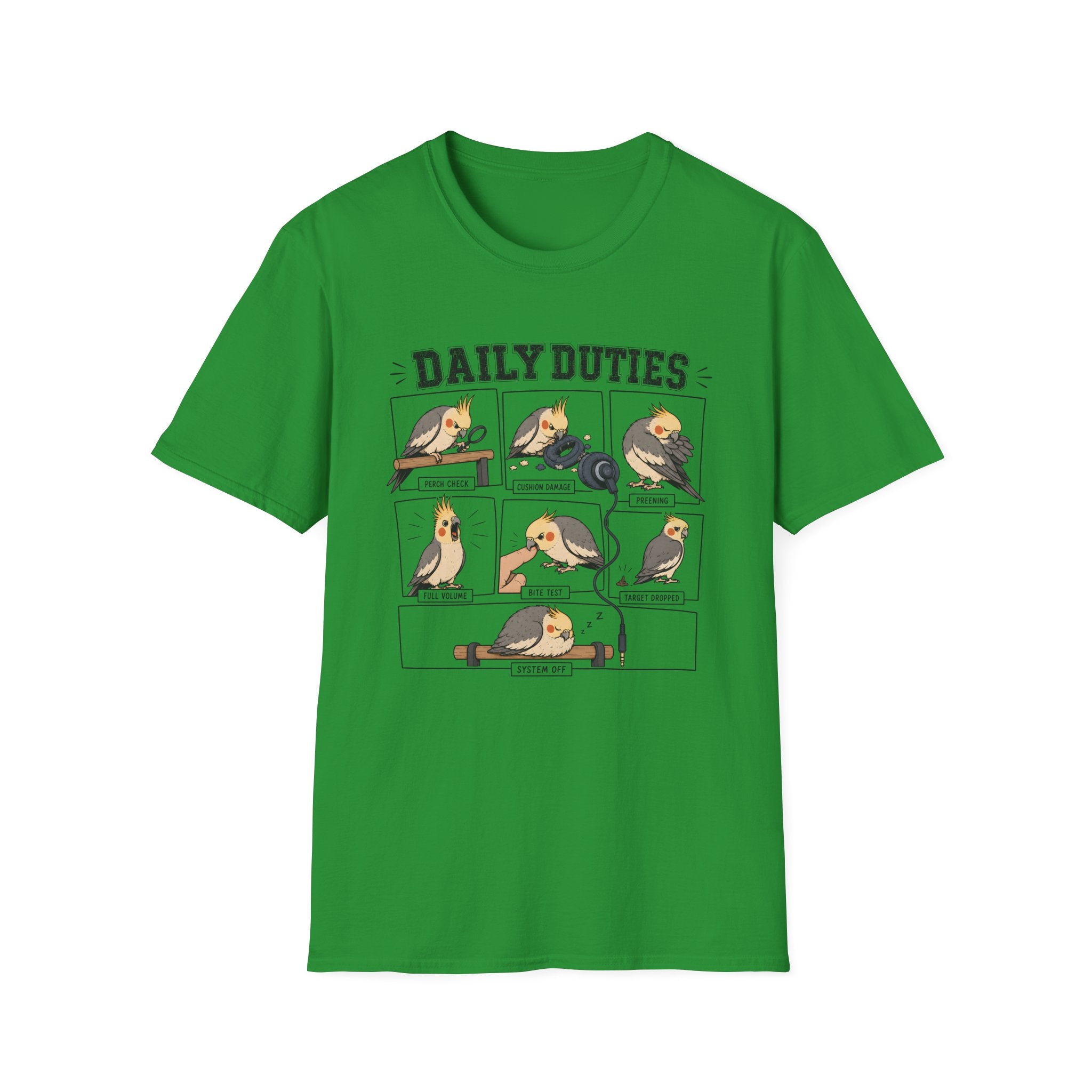 Daily Duties Cockatiel T-shirt