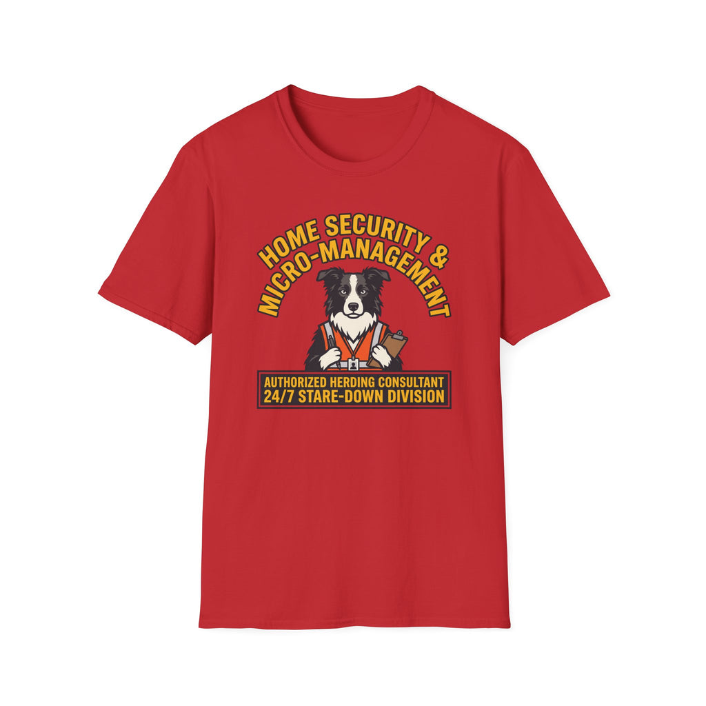 Home Security Border Collie T-shirt