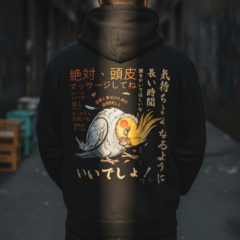 "Head Scratch, Don't I?" Hoodie JP edition — Bird Brain Series No. 2 - CritterFit Co
