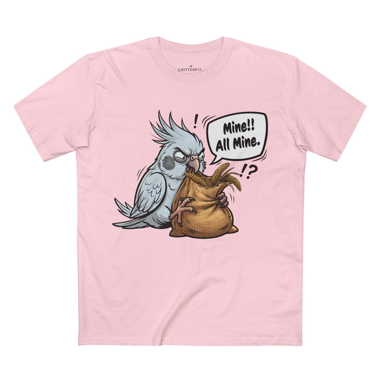 The "Mine!" Cockatiel Tee - CritterFit Co