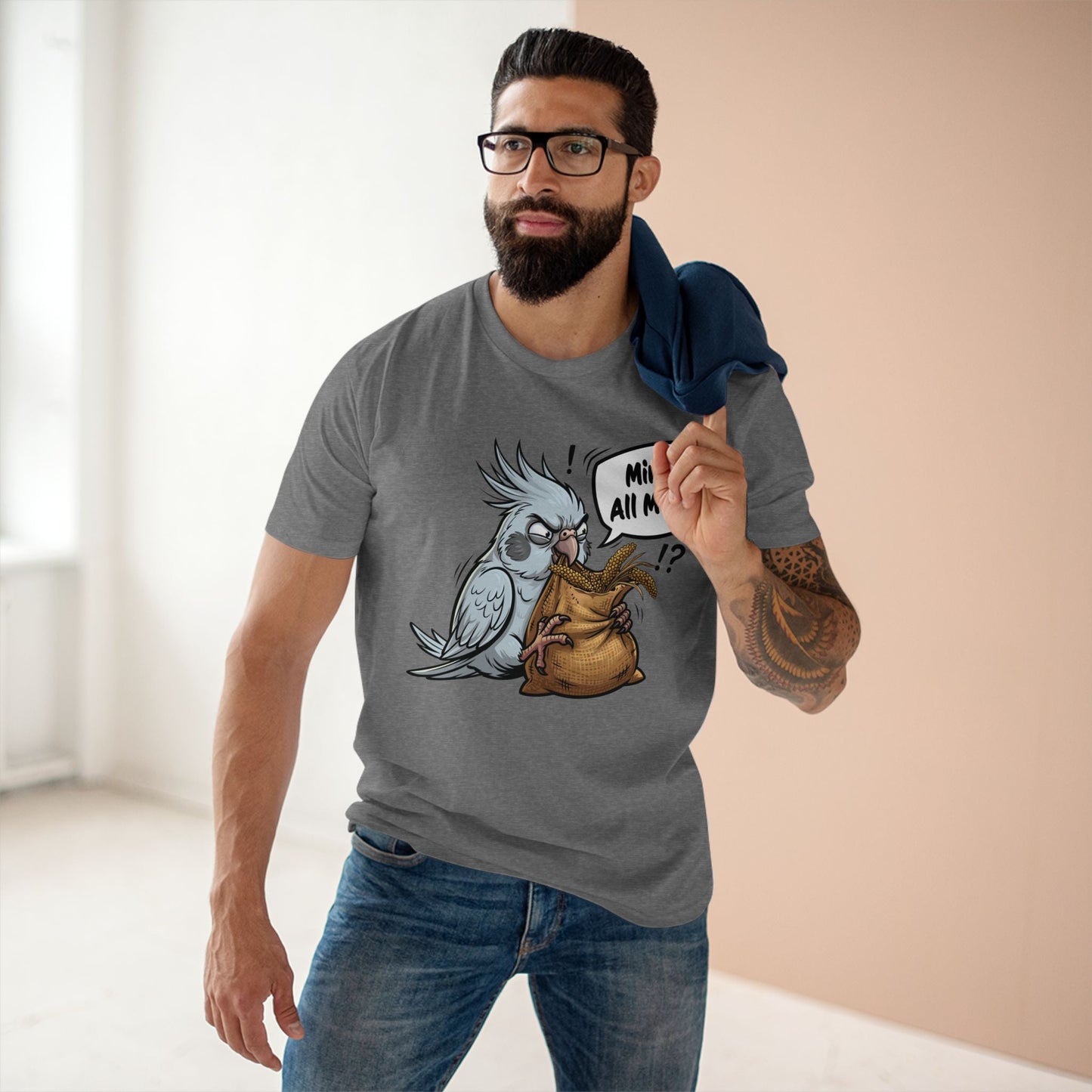 The "Mine!" Cockatiel Tee - CritterFit Co