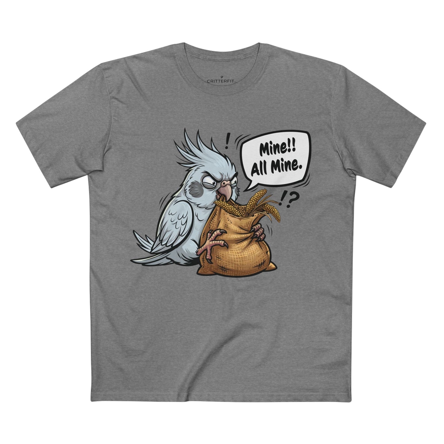 The "Mine!" Cockatiel Tee - CritterFit Co