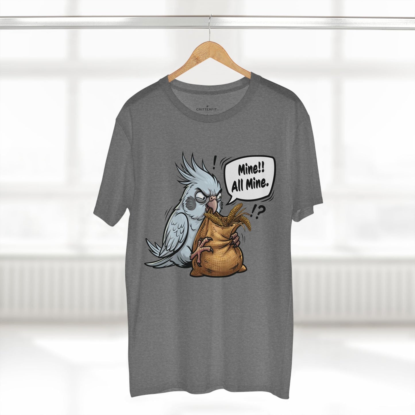 The "Mine!" Cockatiel Tee - CritterFit Co