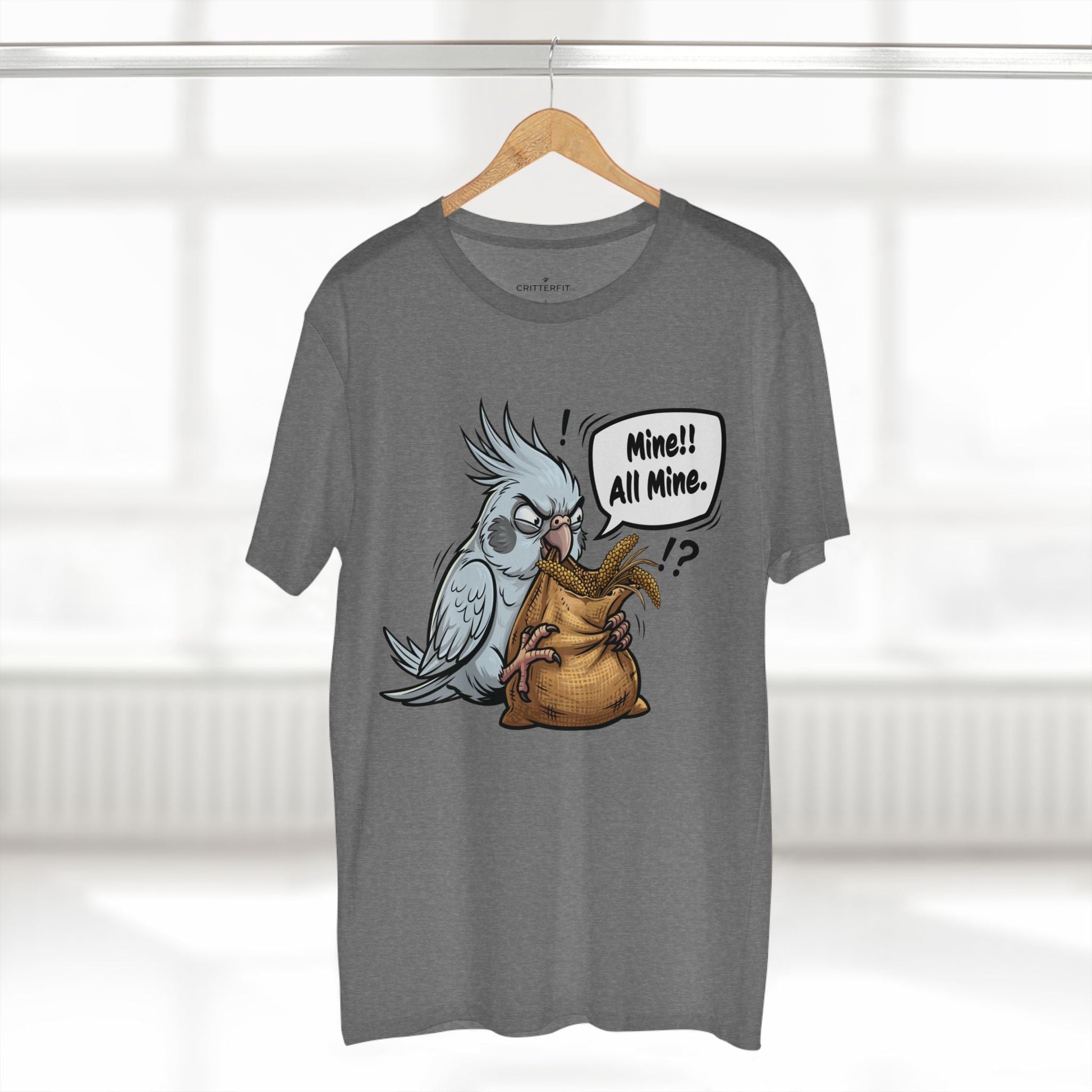 The "Mine!" Cockatiel Tee - CritterFit Co