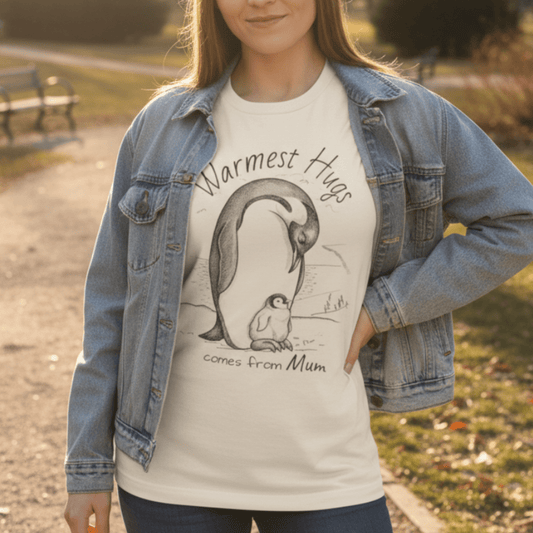 The Penguin Hugs T-Shirt - CritterFit Co