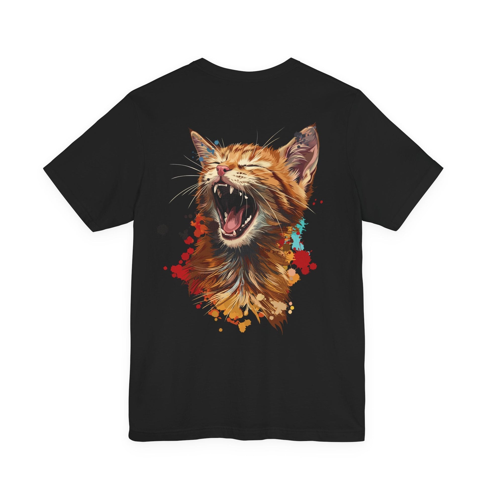 Yawning Ginger Cat T-Shirt — Premium Kitty Graphic Tee - CritterFit Co