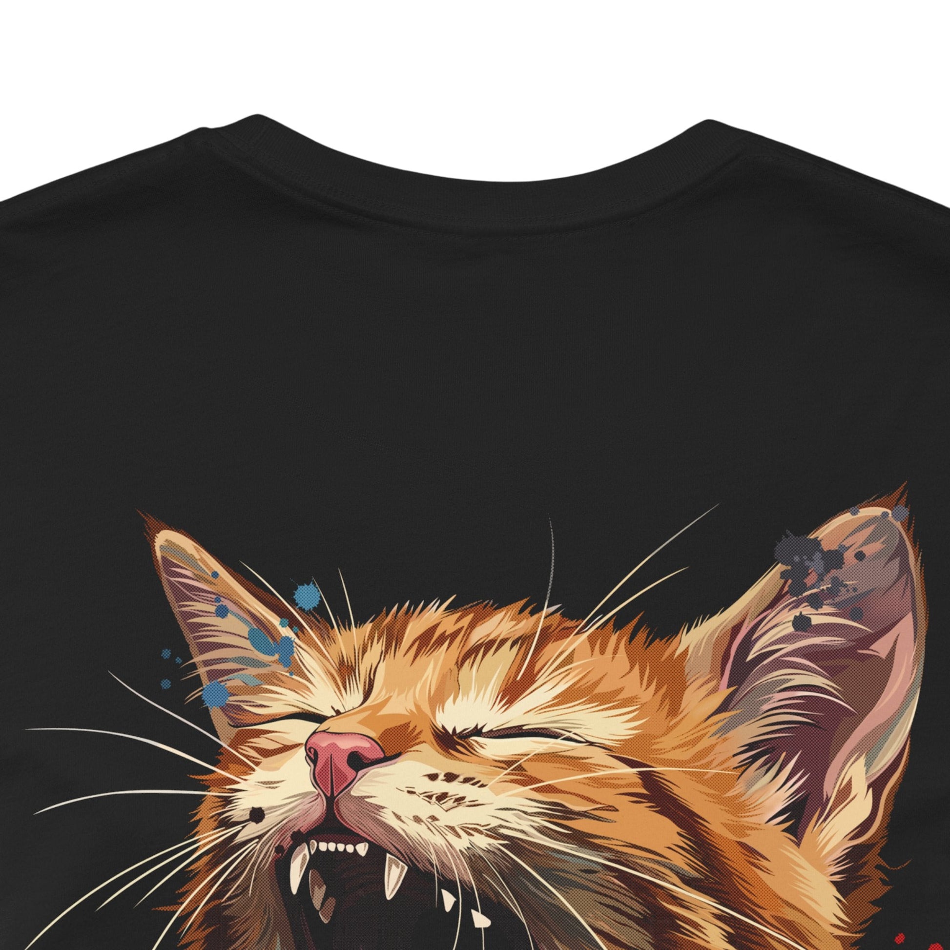 Yawning Ginger Cat T-Shirt — Premium Kitty Graphic Tee - CritterFit Co