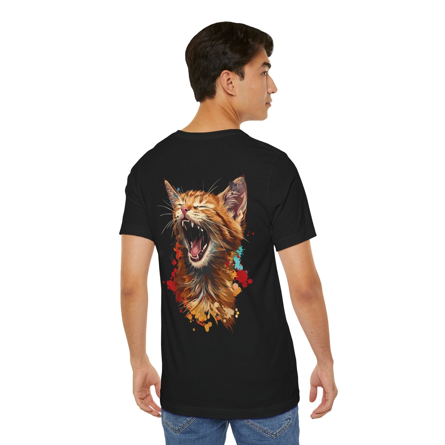 Yawning Ginger Cat T-Shirt — Premium Kitty Graphic Tee - CritterFit Co